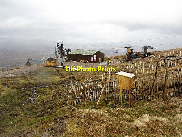 Photo 6"x4" Head of the chairlift, White Corries Allt nam Guibhas c2012