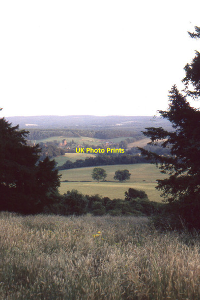 Photo 6"x4" Sunset view south at Newlands Corner Newlands Corner c1999