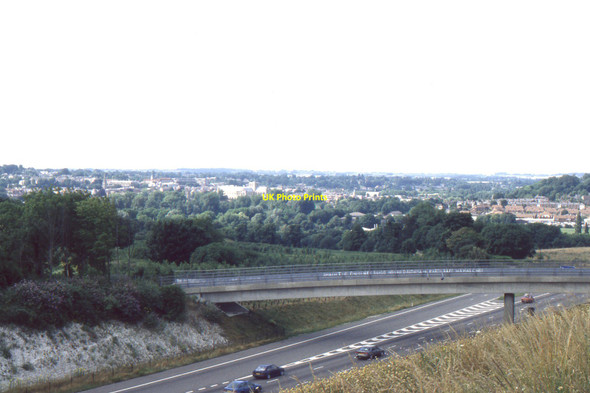 Photo 6"x4" M3 motorway and Winchester from Twyford Down Winchester c1999