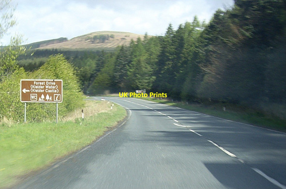 Photo 6"x4" Forest Drive junction on A68 near Byrness Byrness c2012