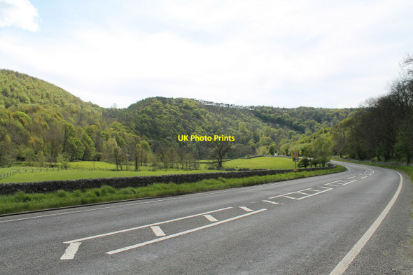 Photo 6"x4" A6 road in the Wye Valley Ashford in the Water c2012