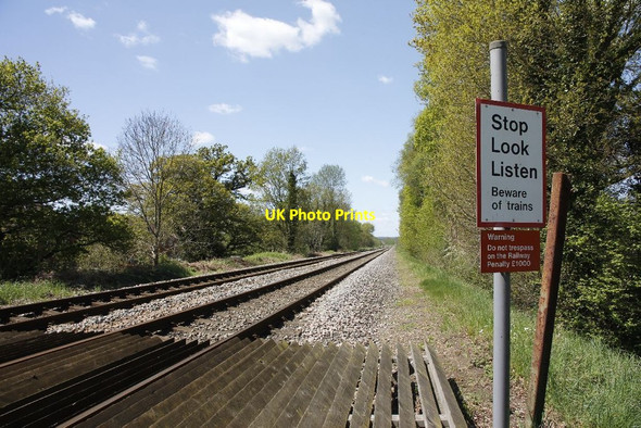 Photo 6"x4" Railway to Shalford Chilworth\/TQ0247 c2012