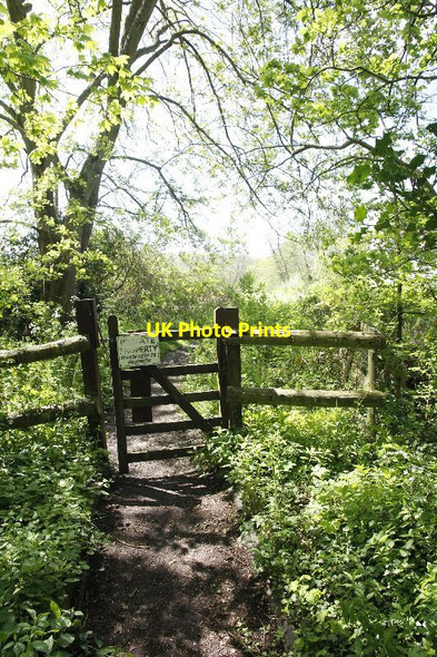Photo 6"x4" Warning on the gate Chilworth\/TQ0247 c2012