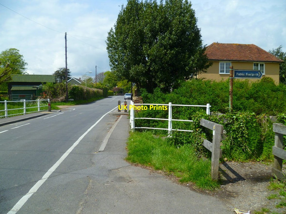 Photo 6"x4" Bridge Street looking west from the end of the footpath Fareham c2012