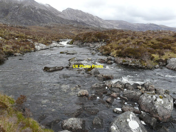 Photo 6"x4" Stepping stones Loch an Tigh Sheilg Loch an Tigh Sheilg c2012