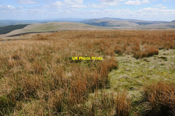 Photo 6"x4" View across the Brecon Beacons Fan Foel c2012