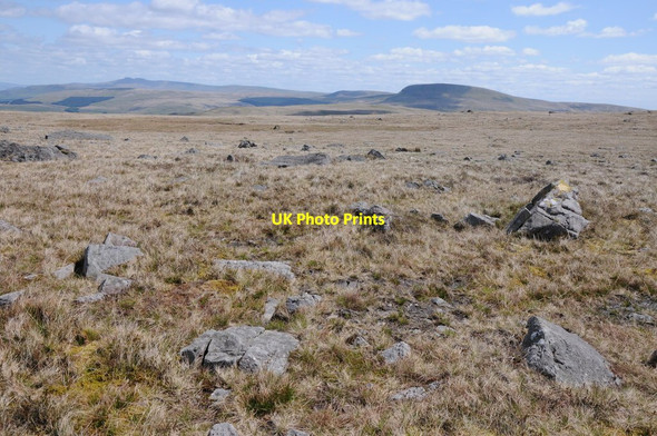 Photo 6"x4" Glacial debris and the Brecon Beacons Llyn y Fan Fawr c2012