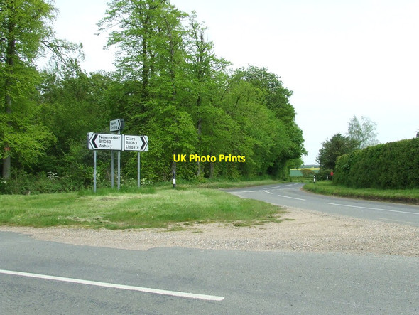Photo 6"x4" Road Junction Ashley\/TL6961 c2012