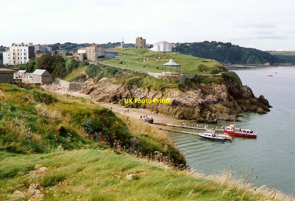 Photo 6"x4" Castle Hill, Tenby Tenby\/Dinbych-y-pysgod c1991