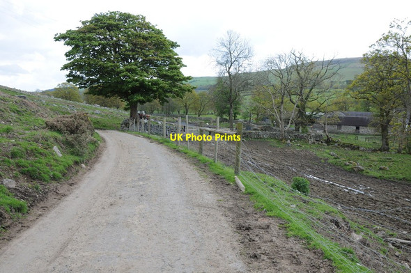 Photo 6"x4" Farm road near Crug Glas Bethlehem c2012