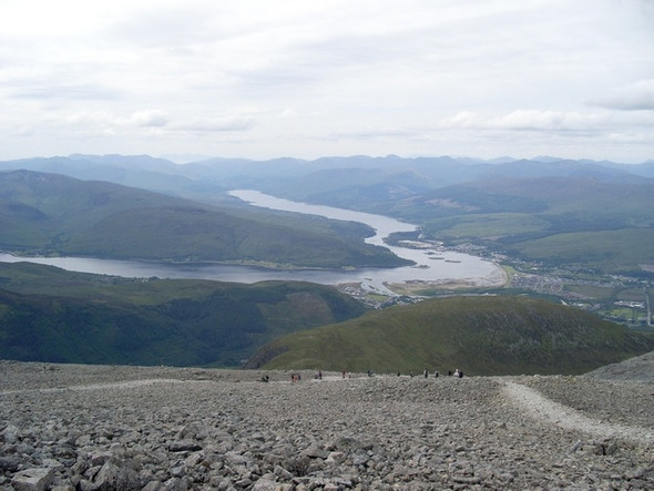 Photo 6"x4" View from Ben Nevis at 1250m Ben Nevis c2008