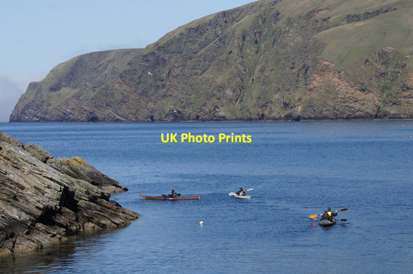 Photo 6"x4" Sea kayaking in Burra Firth Burrafirth c2012