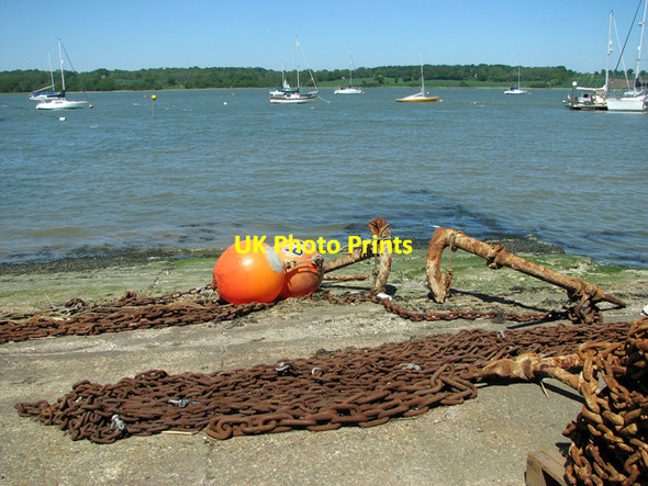 Photo 6"x4" View towards Cathouse Point from Woolverstone Marina Woolverstone c2012