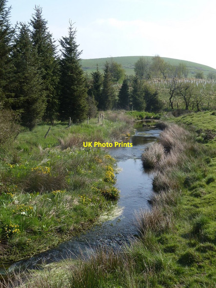Photo 6"x4" River Marteg, downstream view Bwlch-y-sarnau c2012