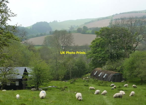 Photo 6"x4" Valley view, Neuadd-fach Llananno c2012