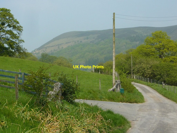 Photo 6"x4" Lane in the valley of Bachell Brook Llanbister c2012