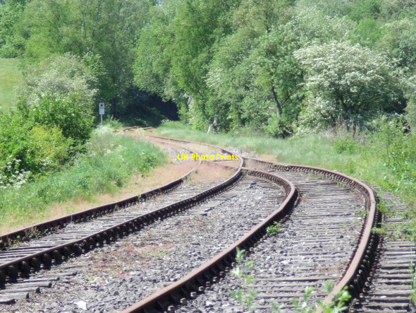 Photo 6"x4" Double track to single track Kingsley Holt c2012