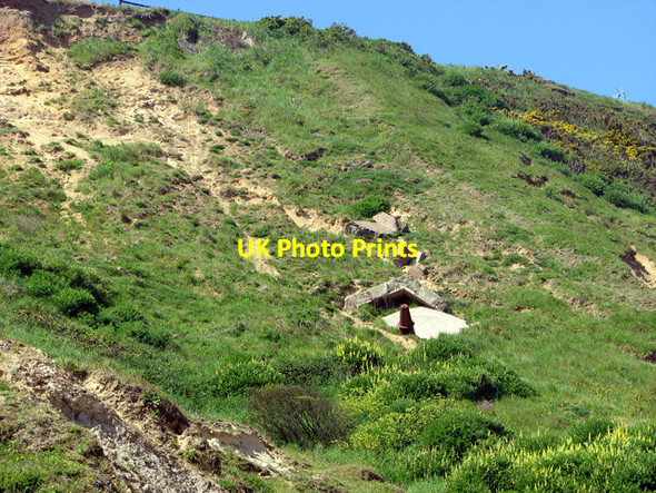 Photo 6"x4" Remains of a pillbox by Little Marl Point Cliftonville\/TG3037 c2012