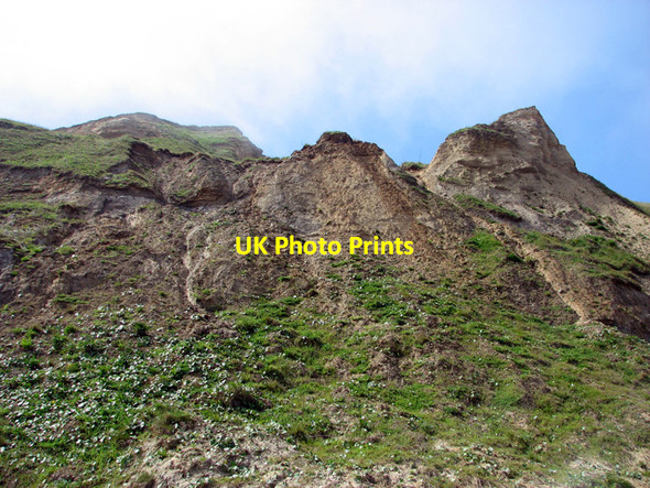 Photo 6"x4" Crumbling cliffs below Marl Point Cliftonville\/TG3037 c2012