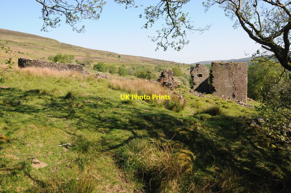 Photo 6"x4" Crumbling farmstead Llanthony c2012