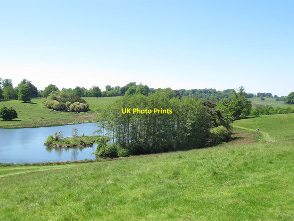 Photo 6"x4" Petworth Park: Upper Pond Hampers Green c2012