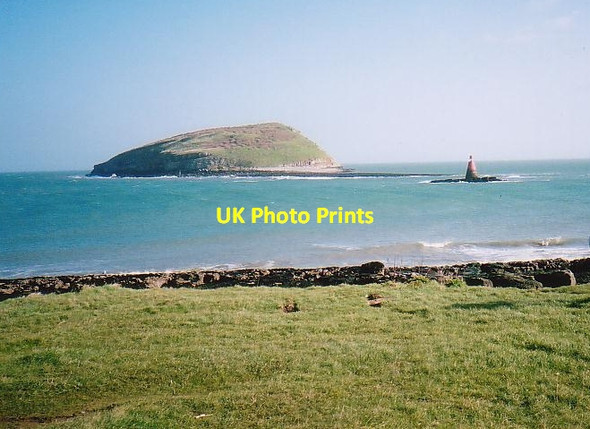 Photo 6"x4" Puffin Island and Perch Rock Penmon c2002