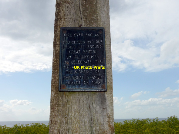 Photo 6"x4" Plaque on Beacon, Hunstanton, Norfolk Hunstanton c2012