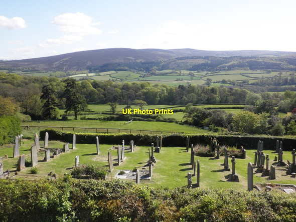 Photo 6"x4" Selworthy churchyard Holnicote c2012