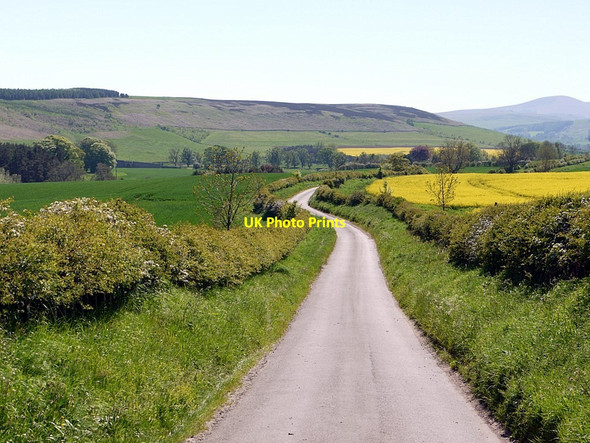 Photo 6"x4" Road to Weetwood Bridge between West Horton & Weetwood Hall East Horton c2012