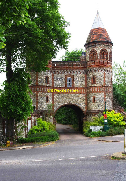 Photo 6"x4" Former gatehouse to Horsley Towers, Ockham Road South, East Horsley East Horsley c2012