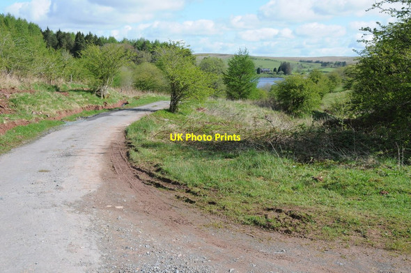 Photo 6"x4" Road beside Usk Reservoir Cwmwysg c2012