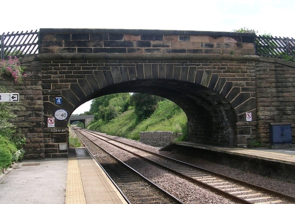 Photo 6"x4" Bridge LEH1\/40 - Station Road, Pannal Burn Bridge c2008