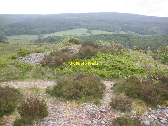 Photo 6"x4" Croydon Hill, seen from Bats Castle Cowbridge\/SS9542 c2012