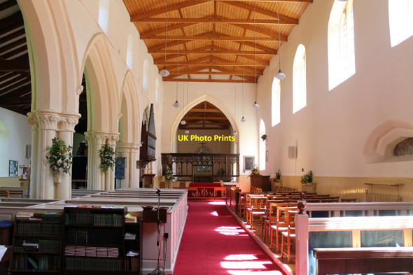 Photo 6"x4" Interior, St Peter's church, Scotter Scotter c2012