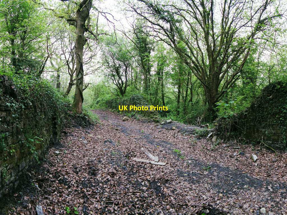 Photo 6"x4" Ruined walls at former Pont-y-Clerc Colliery Ammanford\/Rhydaman c2012