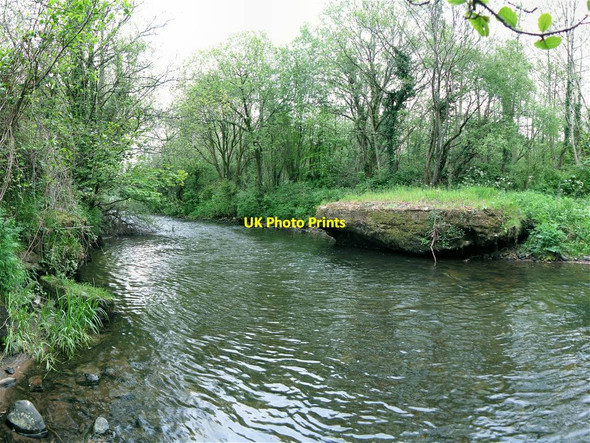 Photo 6"x4" Demolished rail bridge to former Pant-y-Ffynnon Colliery Ammanford\/Rhydaman c2012
