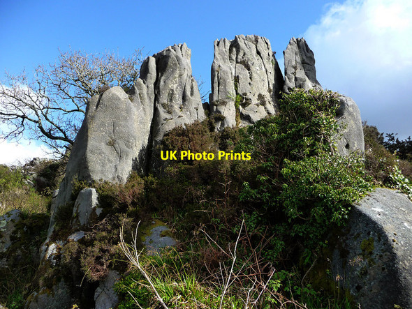 Photo 6"x4" Roche Rock Trezaise c2012