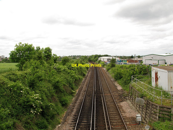 Photo 6"x4" Railway towards London Swanley\/TQ5168 c2012