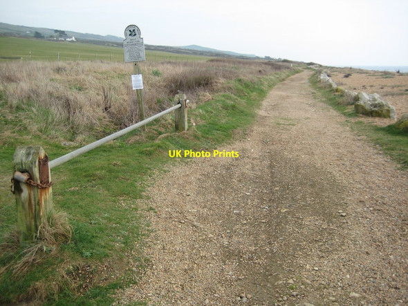 Photo 6"x4" Coast path east of West Bexington West Bexington c2012