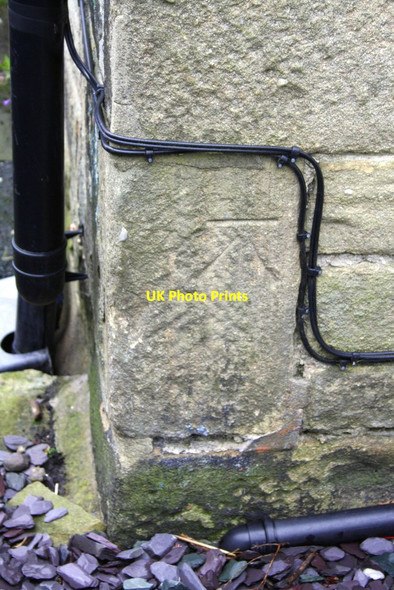 Photo 6"x4" Benchmark on #26 Westgate Baildon c2012