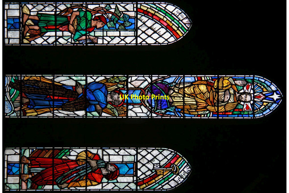 Photo 6"x4" St Andrew, St Andrew's Road, Leytonstone - Stained glass window Wanstead c2012
