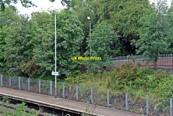 Photo 6"x4" Entrance ramp and flora, Overpool Railway Station Overpool c2012