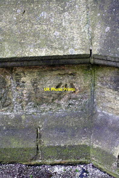 Photo 6"x4" Benchmark on St Luke's Church Harrogate c2012