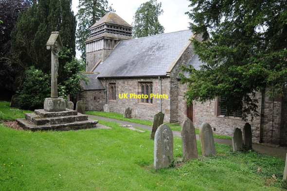 Photo 6"x4" Llanddewi Rhydderch church Llanddewi Rhydderch c2012