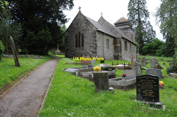 Photo 6"x4" Llanddewi Rhydderch church Llanddewi Rhydderch c2012 P1