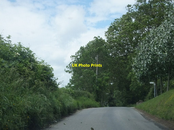Photo 6"x4" Wortley Road heading uphill Wotton-under-Edge c2012