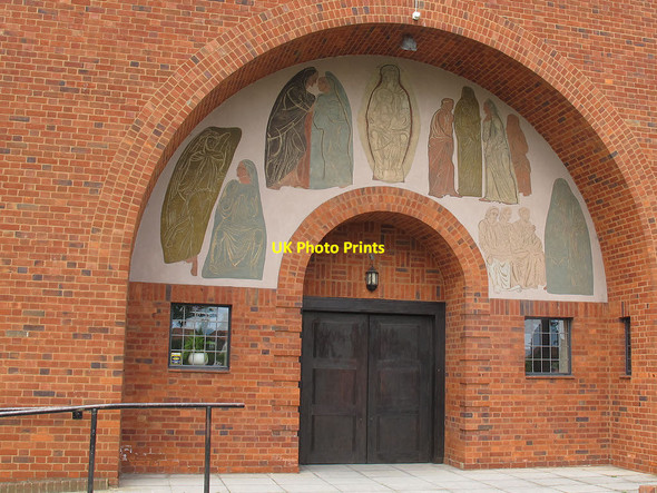 Photo 6"x4" Entrance to St Mary's church Bexley c2012