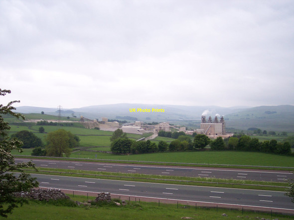 Photo 6"x4" Hardendale quarry works next the M6 motorway Hardendale c2012