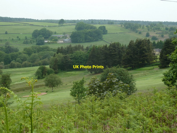 Photo 6"x4" Valley of Bentley Brook to Cuckoostone Farm Slack\/SK3362 c2012