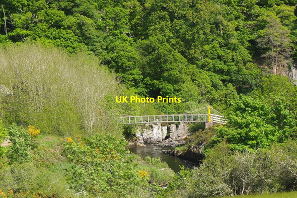 Photo 6"x4" Elba footbridge from the west Abbey St Bathans c2012